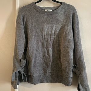 Madewell Classic Romantic Bell sleeve Gray Sweater